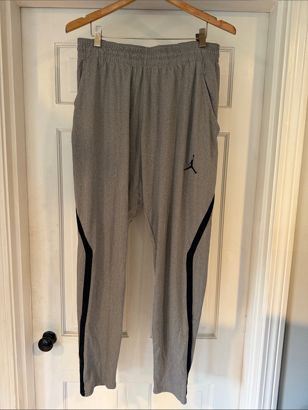 Jordan Gray Performance Joggers with Black Accents